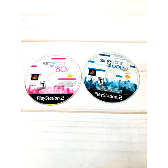 Sony Other - Singstar 80s & Pop Vol. 2 (Sony Playstation 2 PS2, 2007) DISCs ONLY